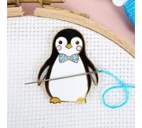Needle Minder - Pinguino per punto croce, cucito, ricamo e ricamo, smaltato e magnetico