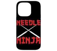 Needle Ninja Funny Sewing Craft Design Custodia per iPhone 14 Pro