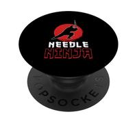 Needle Ninja Funny Sewing Craft Design PopSockets PopGrip Adesivo