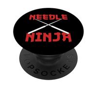 Needle Ninja Funny Sewing Craft Design PopSockets PopGrip Adesivo