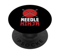 Needle Ninja Funny Sewing Craft Design PopSockets PopGrip Adesivo