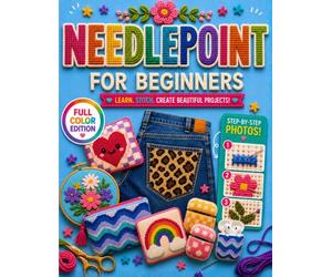 Needlepoint for Beginners: Create Beautiful Pieces You'll Be Proud to Use, Display and Gift | Master Key and Advanced Stitches, Choose Canvas and Materials, Fix Mistakes & Complete Modern Projects