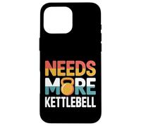 Needs More Kettlebell Strength Training Fitness |- Custodia per iPhone 16 Pro Max