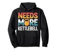 Needs More Kettlebell Strength Training Fitness |- Felpa con Cappuccio