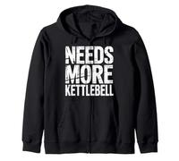Needs More Kettlebell Strength Training Fitness - Felpa con Cappuccio
