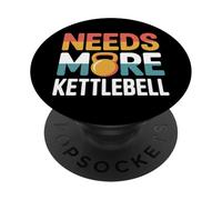 Needs More Kettlebell Strength Training Fitness |- PopSockets PopGrip Adesivo