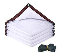 Neegaurd 2 x 3m teloni trasparenti, con occhielli, 160 g/m², impermeabili, antipolvere, con occhielli, telo impermeabile, protezione dal vento, per gazebo, serre