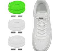 NEEKFOX Lacci Scarpe Elastici - 3 paia Lacci di Gomma con Capsule - Lacci per Scarpe a Sgancio Rapido - Lacci in Gomma per Adulti e Bambini, Scarpe da Ginnastica, Scarpe da Corsa, Scarpe Sportive