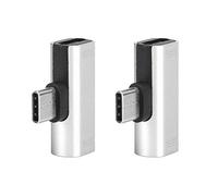 Neel Convertitore 2 in 1, adattatore in alluminio 2 parti, splitter USB-C, caricatore audio in filo di rame stagnato tipo C per Letv 2G / 3G(Silver)