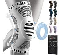 NEENCA Tutore Ginocchio,Tutore Fascia per Compressione Ginocchio Cuscinetti per Rotula e Supporto Laterale,Supporto per Ginocchia ad uso Medico per Corsa,Lesioni al Menisco,Artrite,Infortunio Sportivo