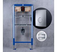 neeos VWTB elemento orinatoio a parete A: 112 cm, FP20 placca di azionamento in cromo e accessori di montaggio, 90668+16064CR#SET, VWTB; FP20 [Elementi ad Incasso > Elementi Incasso per Orinatoi]