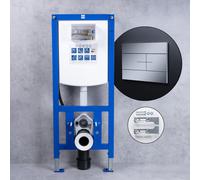 neeos VWTB elemento WC a parete A: 112 cm, FP75 placca di azionamento in cromo e accessori di montaggio, 90743K+16786CR#SET, VWTB; FP75 [Elementi ad Incasso > Elementi Incasso per WC]