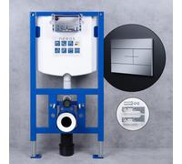 neeos VWTB elemento WC a parete A: 98,5 cm, FP75 placca di azionamento in cromo e accessori di montaggio, 90738K+16786CR#SET, VWTB; FP75 [Elementi ad Incasso > Elementi Incasso per WC]