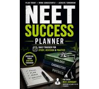 NEET SUCCESS PLANNER: Daily Study Tracker, Weekly Reset & Chapter Progress System for NEET Aspirants