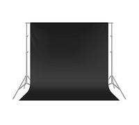Neewer 1,8 x 2,8m Sfondo Nero Pieghevole 100% Puro Poliestere per Fotografia da Foto Studio, Video e Televisione (Sfondo SOLO)
