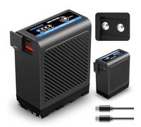 NEEWER 10500mAh Batteria Sostitutiva NP-F970 con USB C USB A e 2Porte DC Ricarica Rapida PD 30W per Sony FX3/FX30/A7, per Canon R5, per Nikon Z8, Ricambio per NP-F550 F750 F970 per Camcorder, NW-F970D