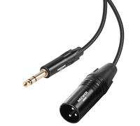 NEEWER 10ft Cavo TRS 6,35mm a XLR Maschio, Connettore Cavo di Interconnessione di Segnale Bilanciato da 1/4 a XLR 3 Pin per Mic Amplificatore Mixer Altoparlante Amplificato Accordatore Chitarra, MS026
