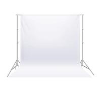 Neewer 10x12piedi/3x3.6m Studio Fotografico Professionale Premium Poliestere Pieghevole Fondale Sfondo Pieghevole per Fotografia, Video e Televisione (SOLO sfondo) - Bianco
