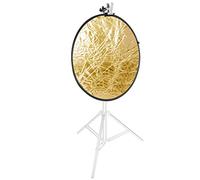 Neewer 110cm 5-in-1 Riflettori Multi-dischi per Fotografia con Morsa Clip Resistente per Fissaggio Riflettori per Riprese in Studio Riflettori Pieghevoli Traslucido/Argento/Dorato