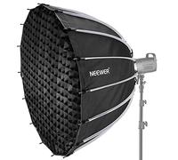 NEEWER 120cm Softbox Parabolico Assemblaggio Piegatura Veloce, con Diffusori, Griglia a Nido d’Ape, Borsa, Compatibile con Aputure 120d Light Dome Godox sl60w NEEWER RGB CB60 ecc. con Attacco Bowens