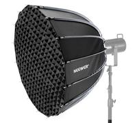 NEEWER 120cm Softbox Parabolico, Attacco Bowens,Rilascio Rapido con Diffusori/Griglia/Borsa per Luci Video Continue CB60 CB200B MS60 MS150B Q4 Compatibile con Godox Compatibile con Aputure 600d,NS120P