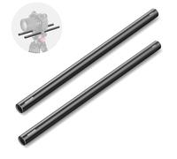 NEEWER 15mm Rod (12"/30cm di Lunghezza, 2 Pezzi), Aste di Prolunga in Lega di Alluminio per Binaro LWS da 15mm Shoulder Rig Video Rig Piastra di Base, SR023