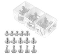 NEEWER 15pz Viti 1/4" con Custodie, Viti di 3 Misure con Intaglio 1/4 "-20 in Acciaio Inossidabile per Fotocamera Treppiede Vite di Ricambio per Montaggio a Sgancio Rapido, per Uso Prolungato, UA026