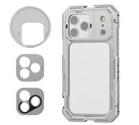 NEEWER 17 Pro Cage, Stabilizzatore Telefono Rig Video a Sgancio Rapido Compatibile con iPhone 17 Pro con Anello per Filtro 67mm, Backplate per Lenti 17mm/T Mount Compatibile con Moment, Argento, PA143