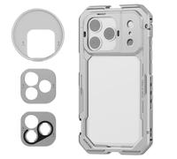 NEEWER 17 Pro Cage, Stabilizzatore Telefono Rig Video a Sgancio Rapido Compatibile con iPhone 17 Pro con Anello per Filtro 67mm, Backplate per Lenti 17mm/T Mount Compatibile con Moment, Argento, PA143