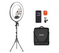 NEEWER 18" Ring Light Edge Lit con Treppiede e Porta Telefono, RL45B | Compatibile con iPhone, Ringlight per Video Selfie Trucco Streaming Studio, Luce Circolare 45W 2900-7000K, Controllo App/2.4G