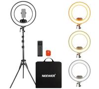 NEEWER 18" Ring Light, Wireless Professionale Bordo Illuminato Con Treppiedi, 45W 2900K-7000K CRI97+, Batteria 14.4V 3500mAh, Per Selfie Rirpese, Video, Trucco, Studio, Streaming, Fotografia, RB18B