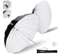 NEEWER 180cm Ombrello Softbox Parabolico Riflettente Fotografico con Diffusore Interno Bianco, Panno di Pulizia e Borsa, Sgancio Rapido per Luce Video Monoluce Flash Studio Fotocamera Treppiede, NS4U