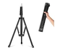 NEEWER 180cm Stativo Luce Portatile, Treppiede Fotocamera Metallo, Cavalletto Luce a Piegatura Inversa, Chiusure a Scatto, Stativo per Luce LED Anulare Riflettore per Video Vlog Streaming Live, ST180R