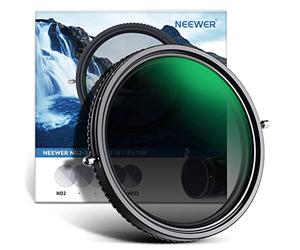 NEEWER 2 in 1 77mm Filtro ND Variabile ND2-D32&CPL Circular Polarizzatore
