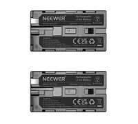 Neewer 2-Pacchetto Sony NP-F550/570/530 2600mAh Batteria di Ricambio Compatibile con HandyCam Sony, Neewer Nanguang serie CN-160, CN-216, CN-126 ed Altre Fotocamere Compatibili con NP-F550