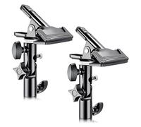 Neewer 2 PCS Supporto per Morsetto in Metallo Resistente per Studio Fotografico con Attacco per Supporto Luce da 5/8" per Riflettore
