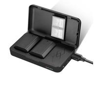 NEEWER 2280mAh NP-FZ100 Batteria di Ricambio 2 Pack con Caricabatterie USB a Doppio Canale, Compatibile con Sony ZV-E10II A9III A7CII ZV-E1 A7III A7IV FX3 FX30 A6700 A1 A7RV A7SIII