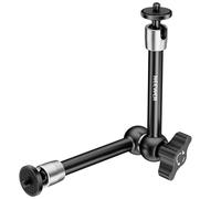 NEEWER 25cm Magic Arm, Braccio Magico Articolato a Frizione in Lega di Alluminio con Viti 1/4" e Teste Sfera a 360° per Gabbia Fotocamera, Monitor, Luce Video LED, Flash, Action Camera, Max 2kg, ST08