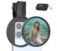NEEWER 2in1 67mm Filtro CPL e Balck Diffusion 1/4 a Clip Compatibile con iPhone 16 15 Pro Max Plus 16e 14 13 mini 12, Polarizzante Circolare per Obiettivo Telefono, Kit Accessori Fotografia, FL-B35