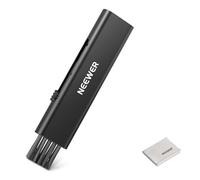 NEEWER 2in1 Kit di Pulizia per Obiettivi della Fotocamera, 1x Pennello per Lenti + 1x Panno per Pulizia, per Fotocamere DSLR, Elettronica, Smartphone, Tablet, HM-45