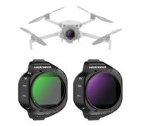 NEEWER 2pz Filtri ND Variabile Compatibile con DJI Mini 5 Pro Drone Camera, ND2-32 + ND64-512, Filtro a Densità Neutra Regolabile a Scatto in Vetro Ottico Multistrato, Accessori per Fotografia Aerea