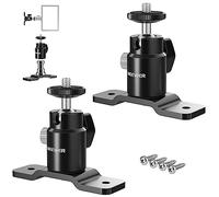 NEEWER 2pz Supporti da Parete Tipo T, Staffa di Montaggio per Luce Anulare con Testa a Sfera Staccabile, Perno 5/8", Vite 1/4" per Flash Strobo Monitor Illuminazione in Studio, Carico Max: 2kg, TS008