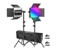 Neewer 2x660 PRO II Kit Luci LED RGB 2x Stativi 200cm