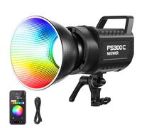 NEEWER 300W Luce Video LED RGB con Controllo APP/2.4G, 17 Effetti, Illuminazione Continua COB 2500K-7500K 36000lux/1m, CRI95+/TLCI97+ Attacco Bowens per Fotografia Registrazione Video Studio, FS300C