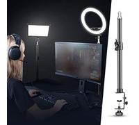 Neewer 32-52 cm Supporto Clip Regolabile Lega di Alluminio per Supporto Lampada da Tavolo con Vite 1/4 "per Illuminazione Anulare e Luce LED per Trucco, Trasmissione in Diretta, Riprese Video