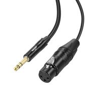 NEEWER 3ft Cavo TRS 1/4 Pollice 6,35mm a XLR Femmina, Connettore per Cavo Chitarra Basso Microfono per Mic a Condensatore Shotgun Amplificatore Audio Mixer Altoparlante Amplificato Sistemi PA, MS025