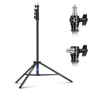 NEEWER Cavalletto Ammortizzato ad Aria da 3m,Treppiede in Metallo con Perno Reversibile da 1/4" a 3/8",Interfaccia di Montaggio a 3 Vie e Manopole di Bloccaggio in Metallo,Carico Max 2,5kg