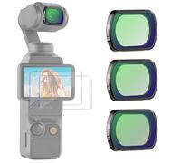 NEEWER 3pz Filtro Black Diffusion 1/2, 1/4, 1/8 Magnetico,Set Filtri Compatibile con DJI Osmo Pocket 4 Pocket 3 Creator Combo,Accessori Filtro Effetto Obiettivo con Pellicole in Vetro Temperato,FL-B12