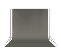 Neewer 3x3,6m Sfondo in Premium Poliestere Pieghevole per Fotografia, Video e Televisione (Sfondo SOLO) -Grigio