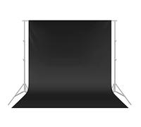 Neewer 3x3,6m Sfondo Pieghevole in Premium Poliestere Pieghevole per Studio Fotografico, Video e Televisione (Sfondo SOLO) - Nero